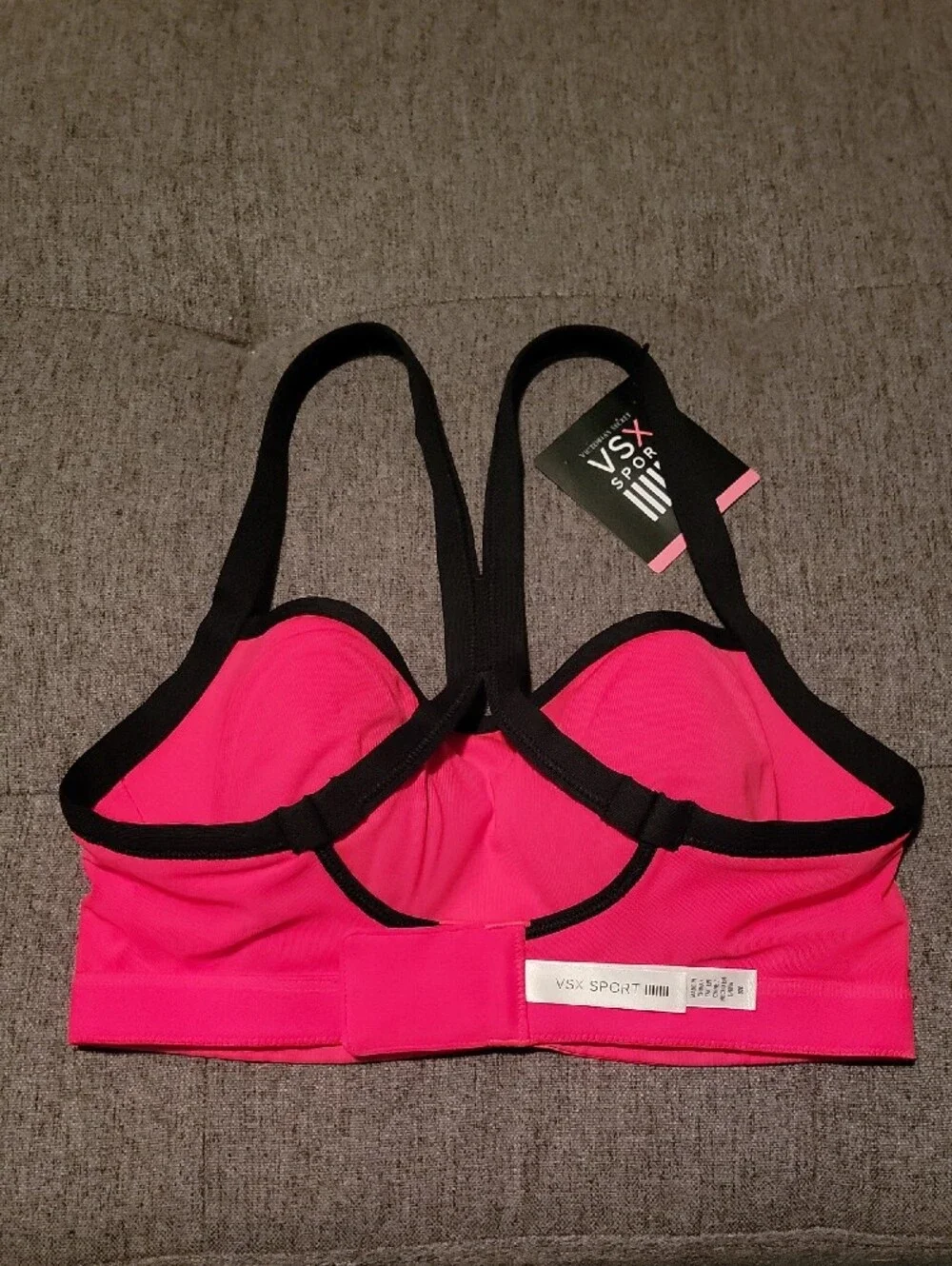 Victoria's Secret VSX Angel Underwire Sports Bra 32D Neon Red W/ Black Trim 2013